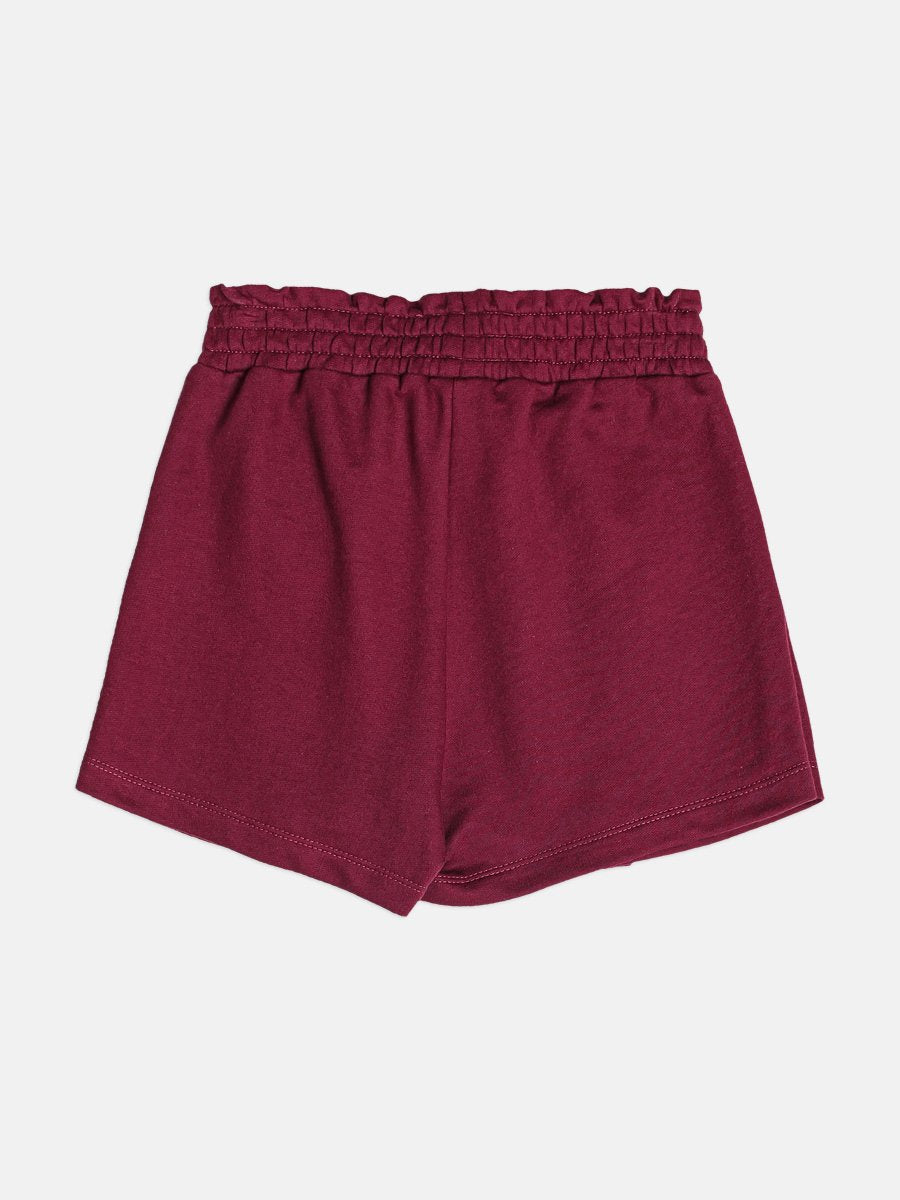 Girls Red Skirt-Short with Charm
