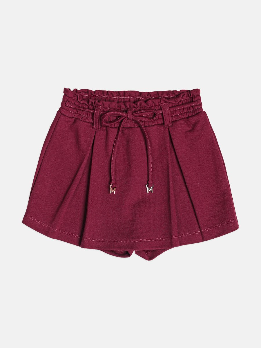 Girls Red Skirt-Short with Charm