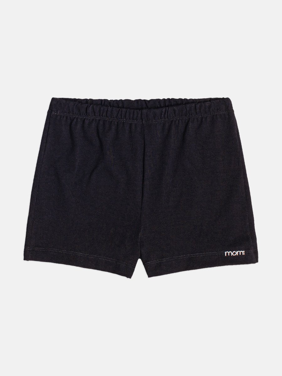 Momi Girls' Shorts – Basic Black Shorts