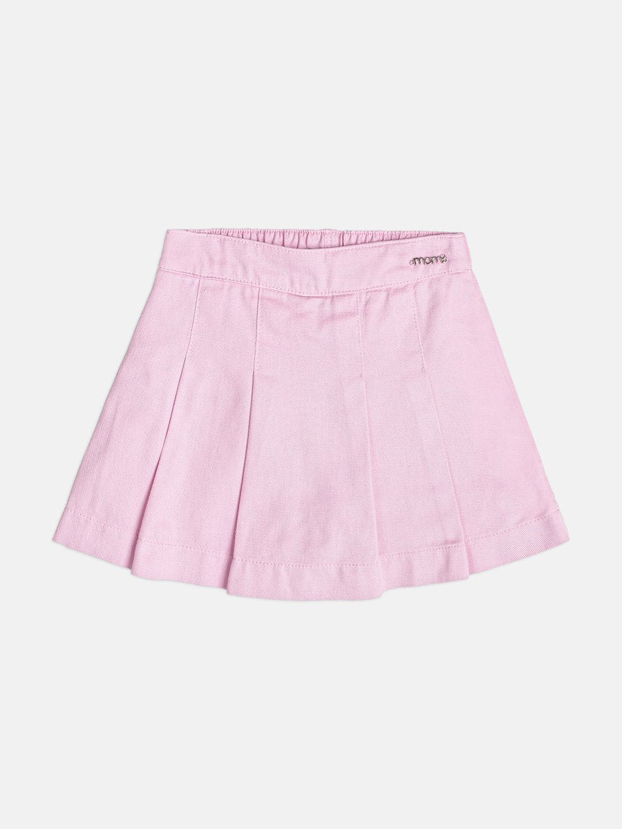 Girl's Shorts Children's Twill Skirt with Pleats