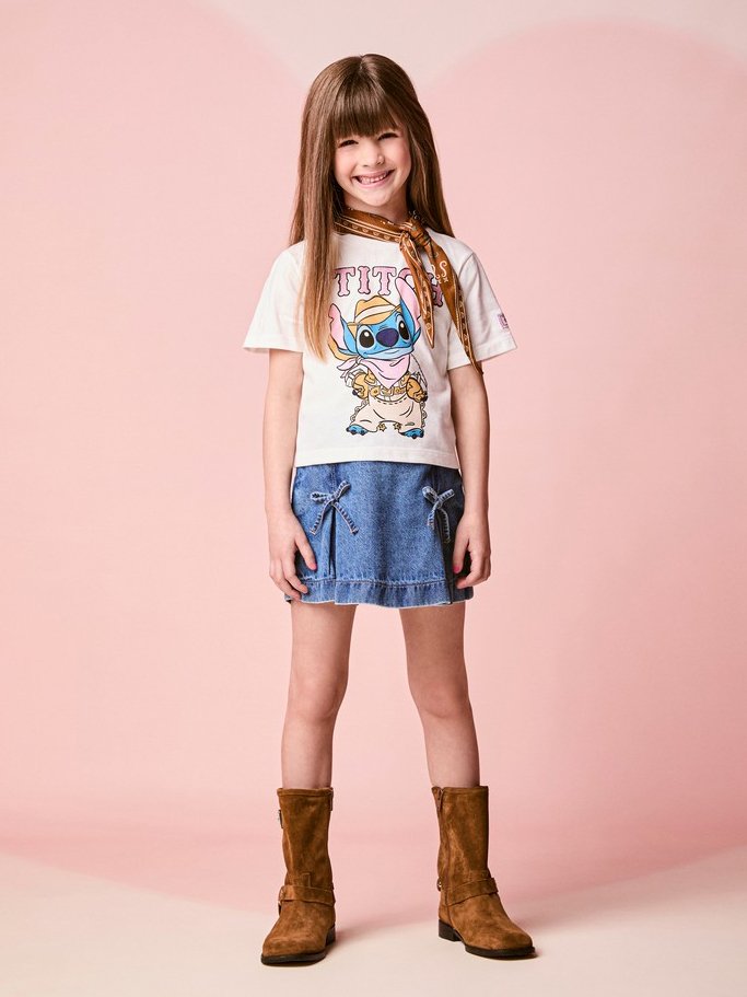 Momi Girls' Top – Fringe Stitch