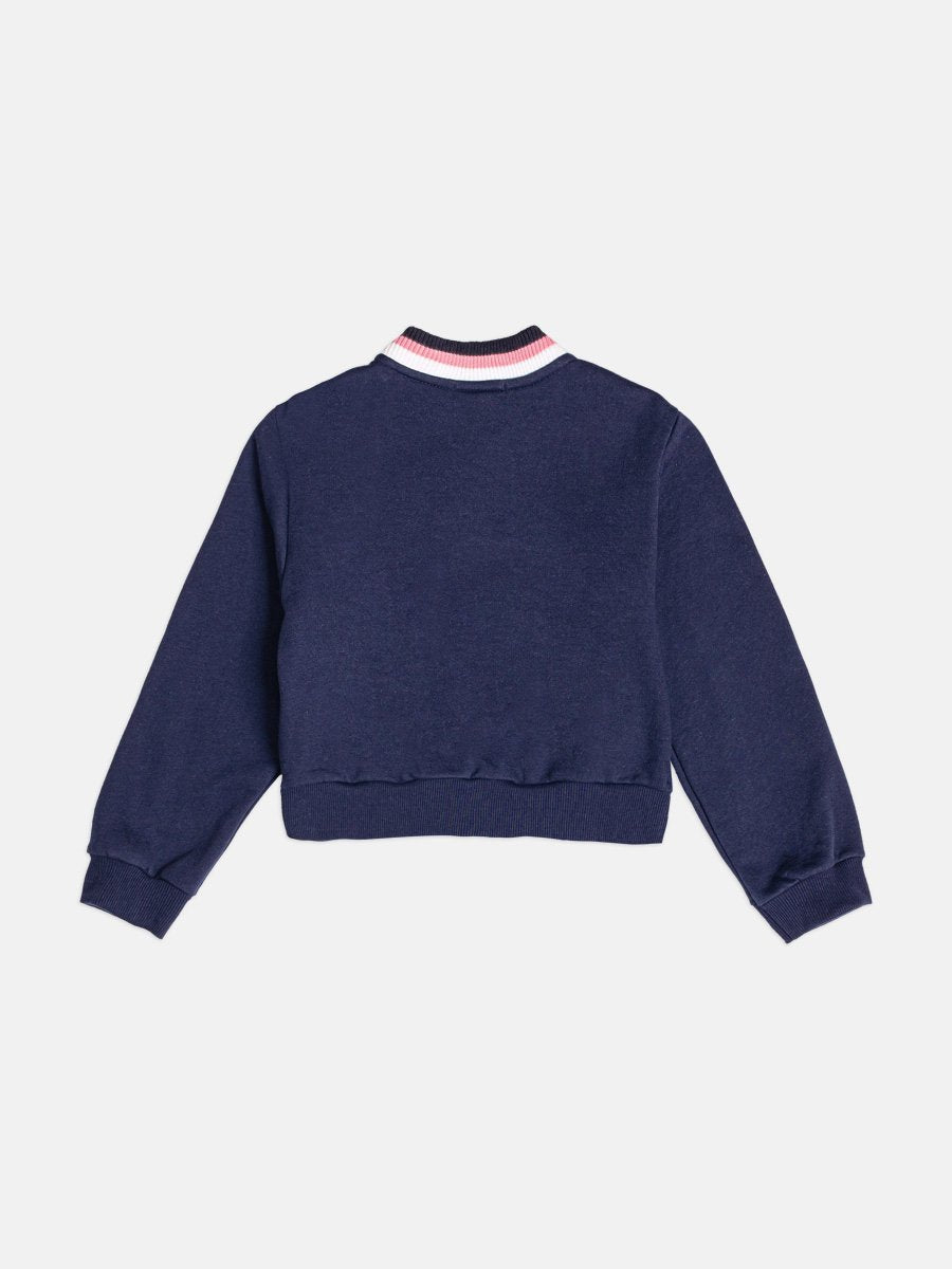Children's Jacket with Hello Kitty Knit Collar