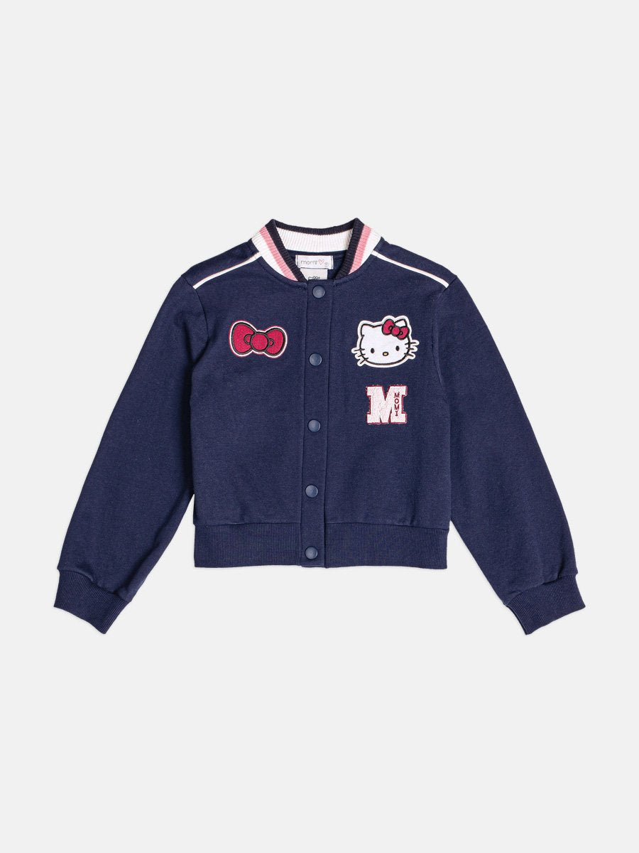 Children's Jacket with Hello Kitty Knit Collar