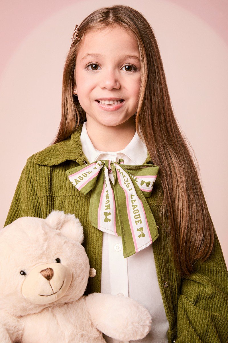 Children's Velvet Jacket with Pockets