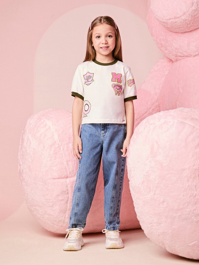 Children's Blouse with Tennis Bear Patch