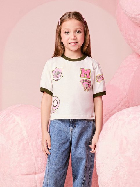 Children's Blouse with Tennis Bear Patch