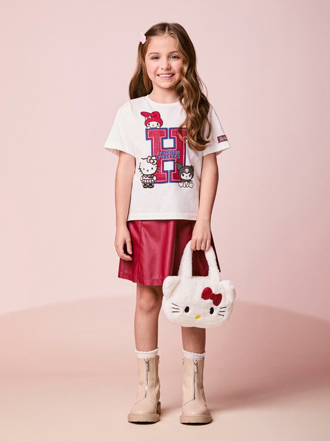 Hello Kitty Children's Blouse with Rhinestones