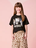Momi Girls' Top – Black Hello Kitty & Friends