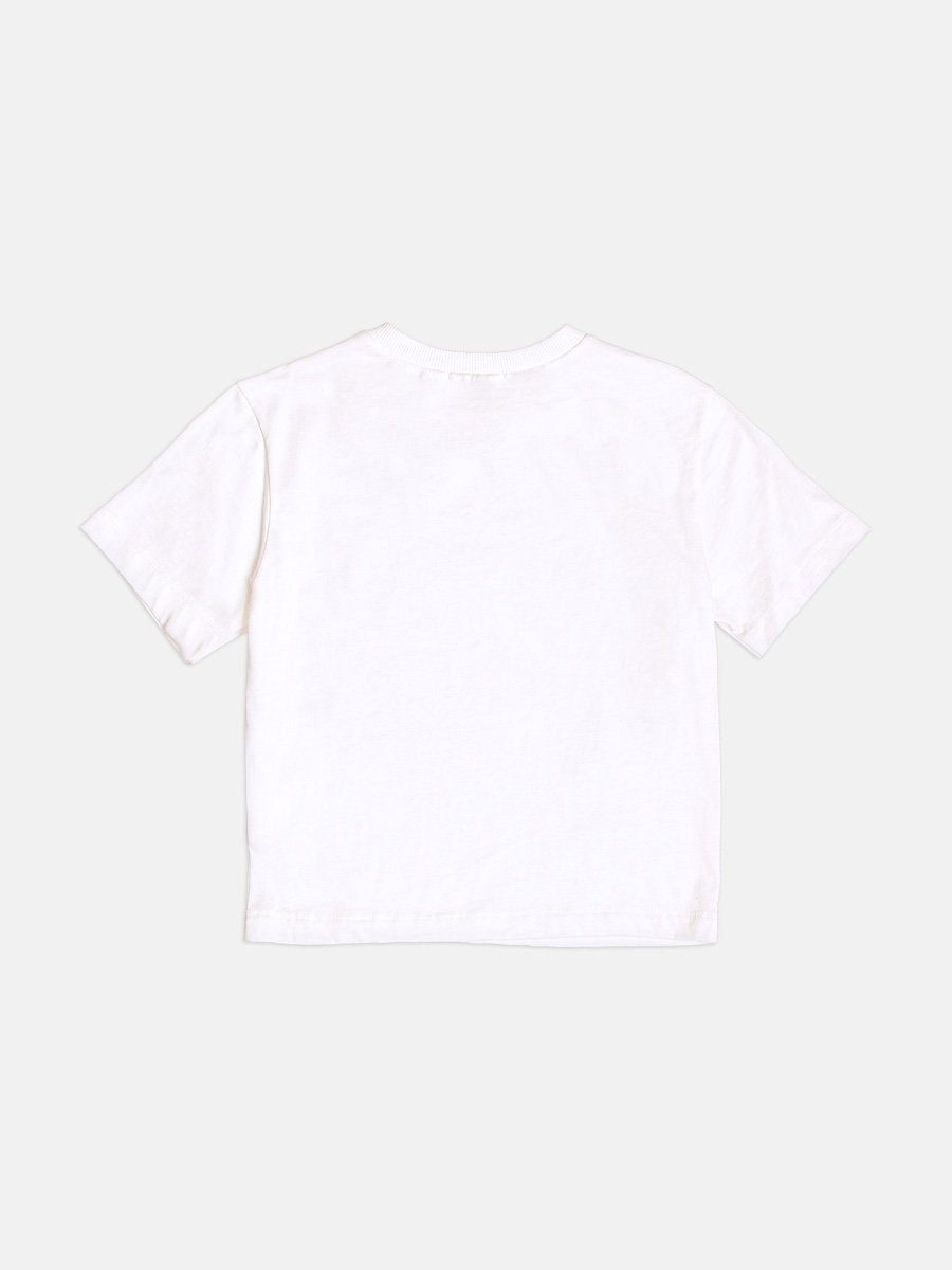 Girls Basic Top with Rhinestones