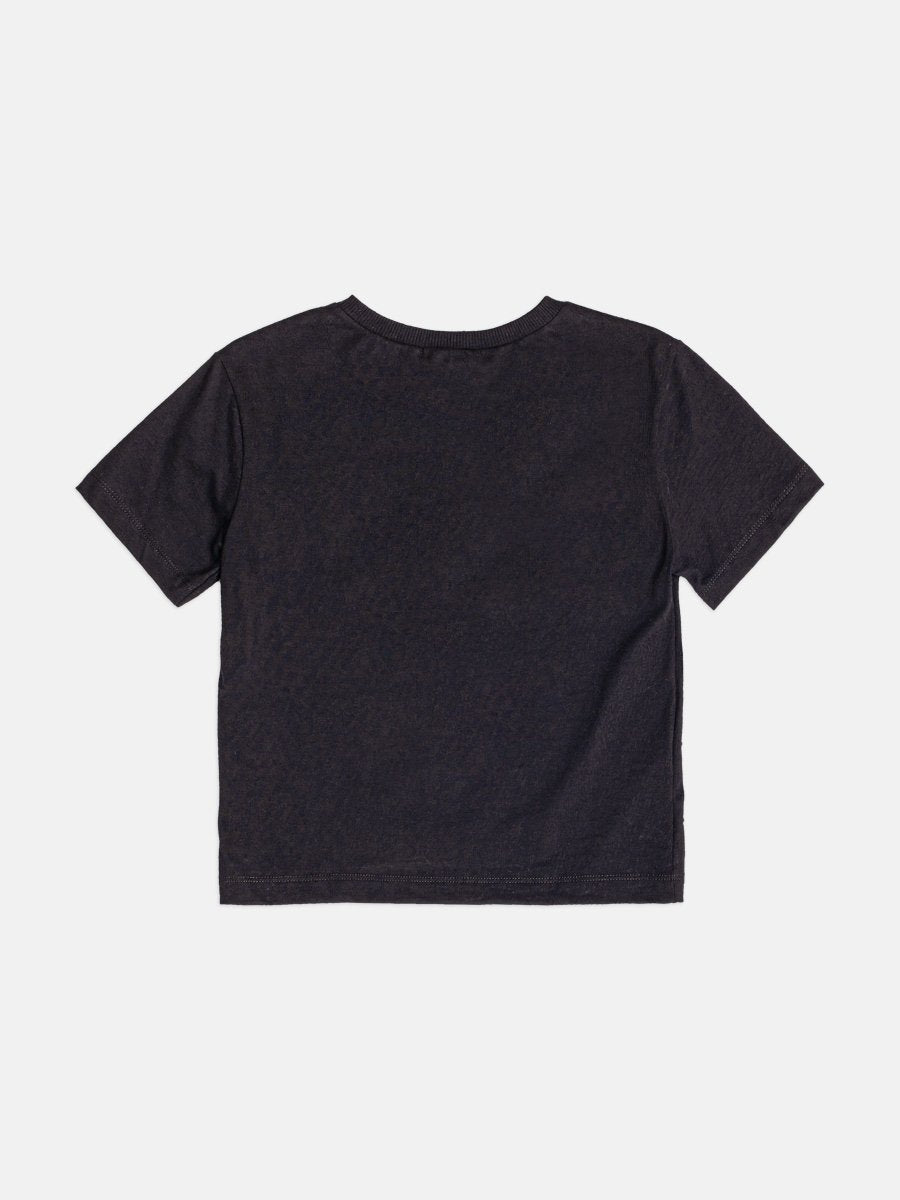 Momi Girls' Top – Basic Black with Rhinestones