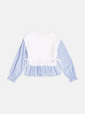 Children's Knitted Vest with Striped Shirt