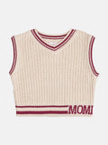 Girls Striped Knit Vest