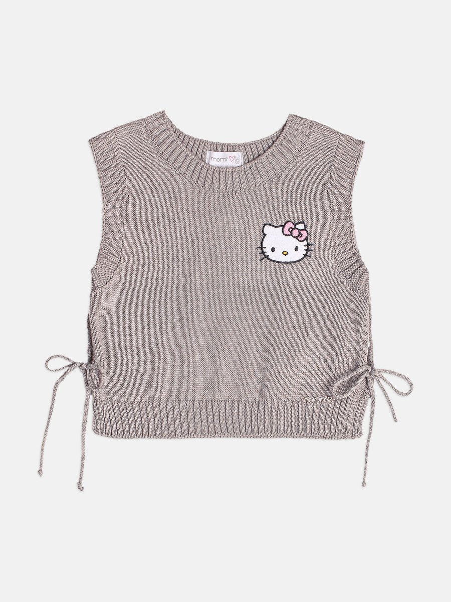 Momi Girls' Vest – Knit Hello Kitty