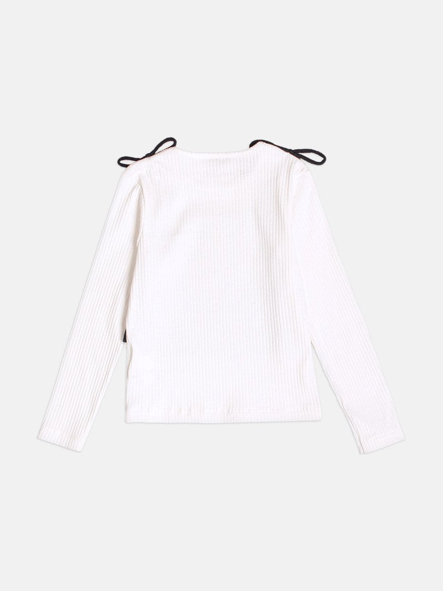 Momi Girls' Top – Top Black Knit