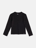 Children's Basic Black Knitting Blouse