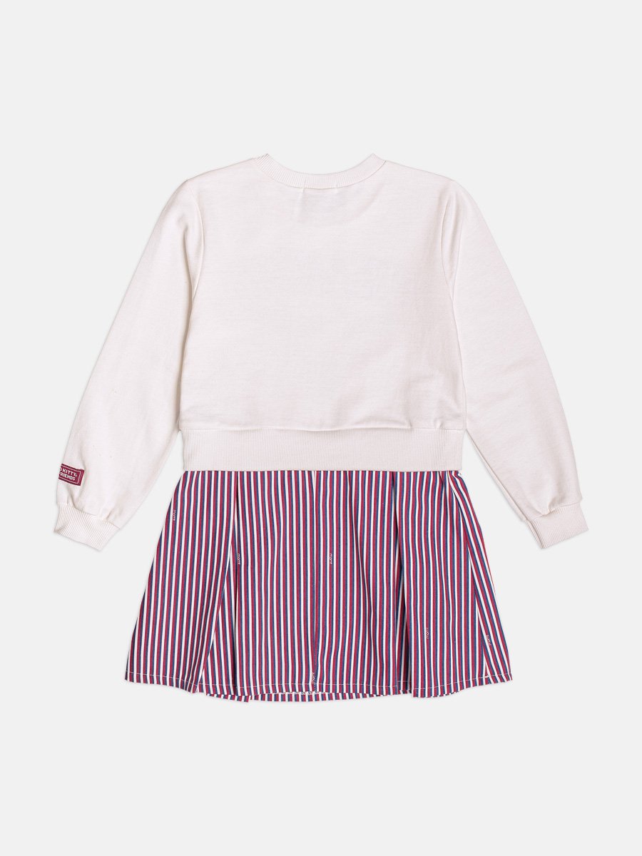 Hello Kitty Girl's Dress with Stripes