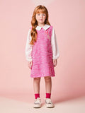 Momi Girls' Dress – Tweed with Collar