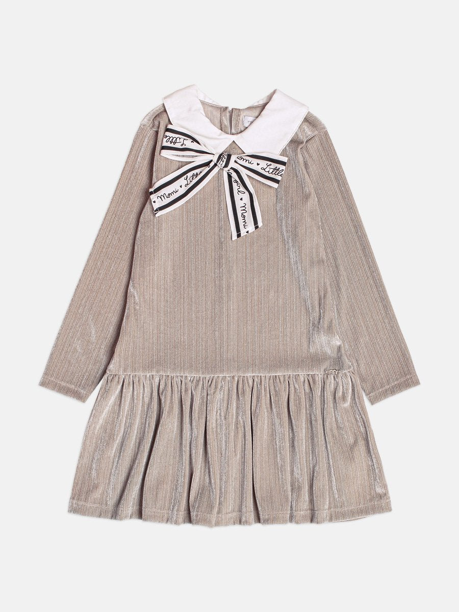 Momi Girls' Dress – Plush with Bow