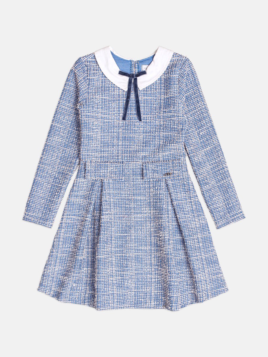 Children's Tweed Dress with Bow