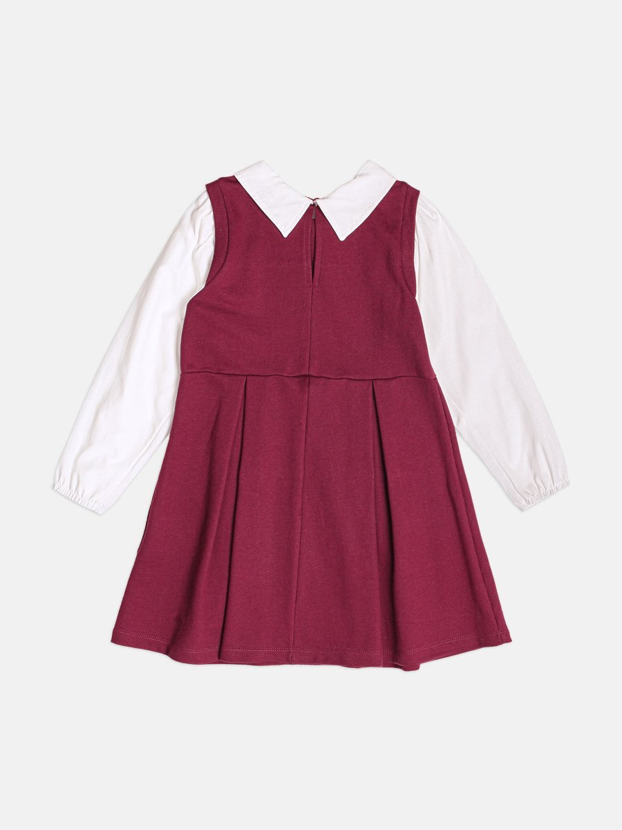 Girls Sweatshirt Dress with Bow