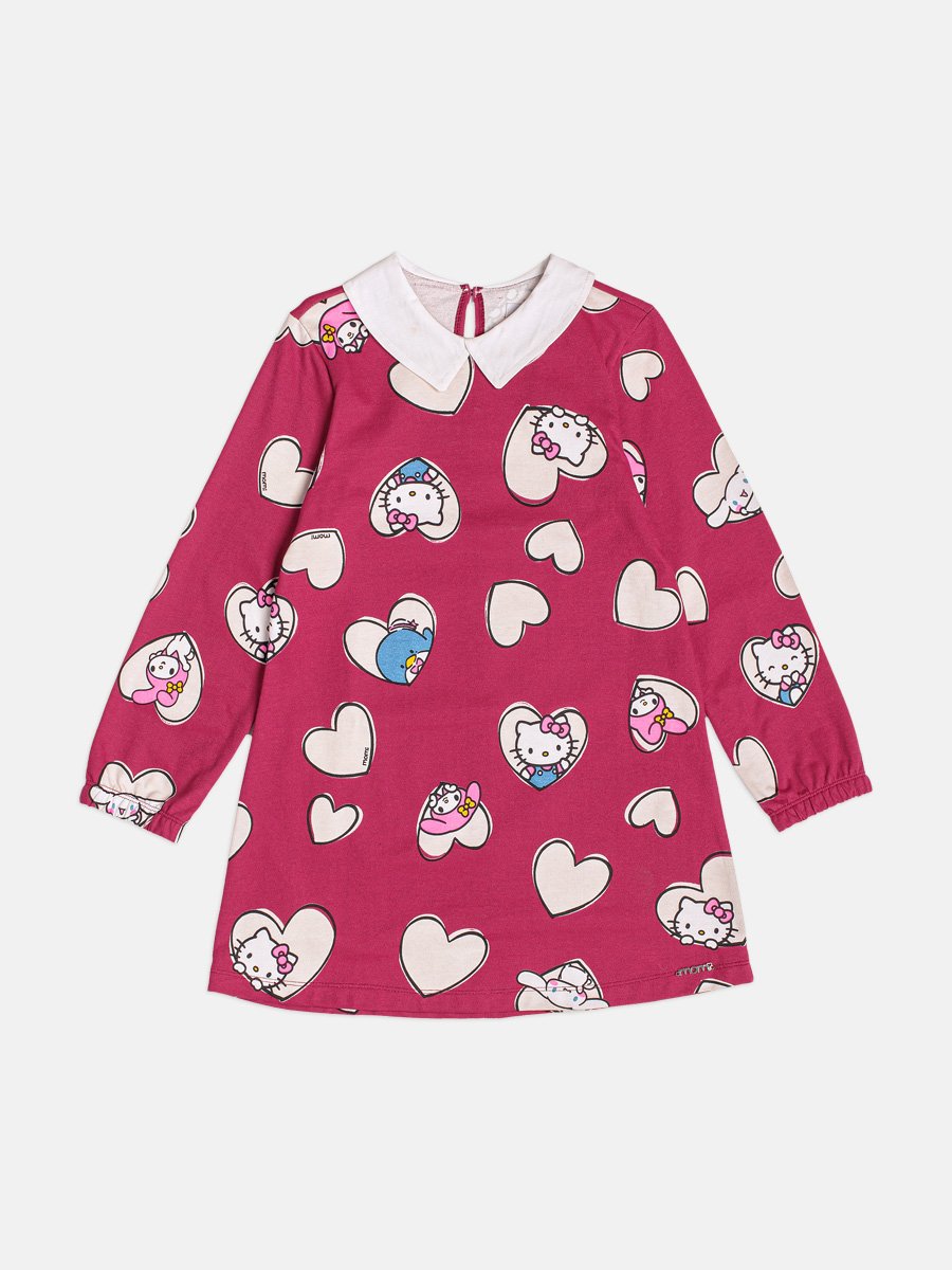 Hello Kitty Girl's Dress with Collar