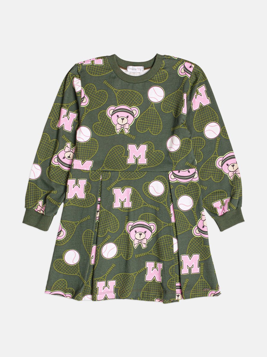 Girls Teddy Bear Tennis Dress
