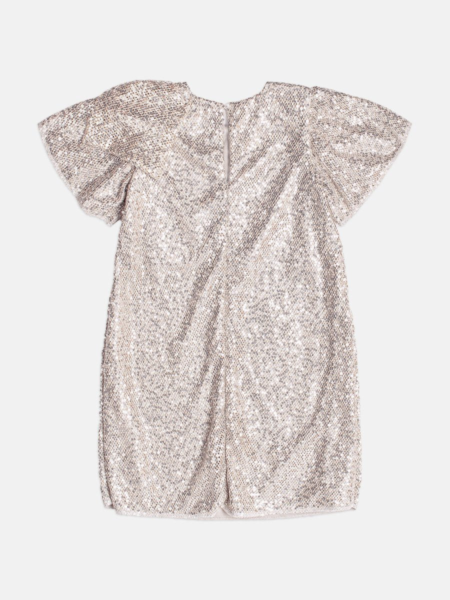 Children's Girl's Mesh Dress with Sequins