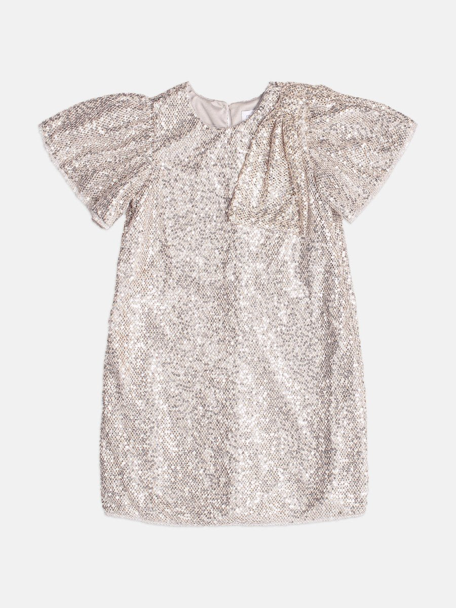 Children's Girl's Mesh Dress with Sequins