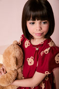 Children's Dress for Girls in Teddy Bear Tulle