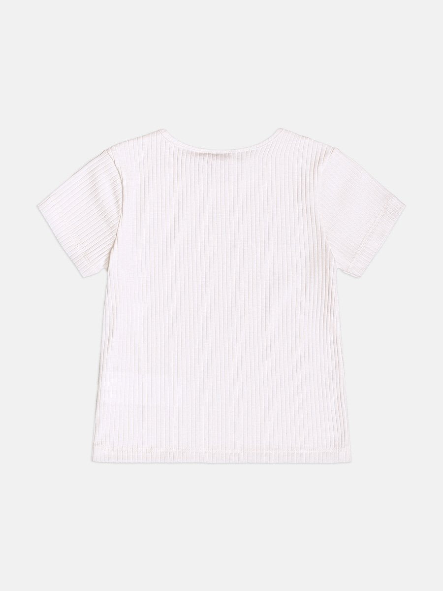 Momi Girls' Top – Basic Ribbed Top