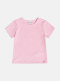 Basic Pink Ribbed Children's Girl's Blouse