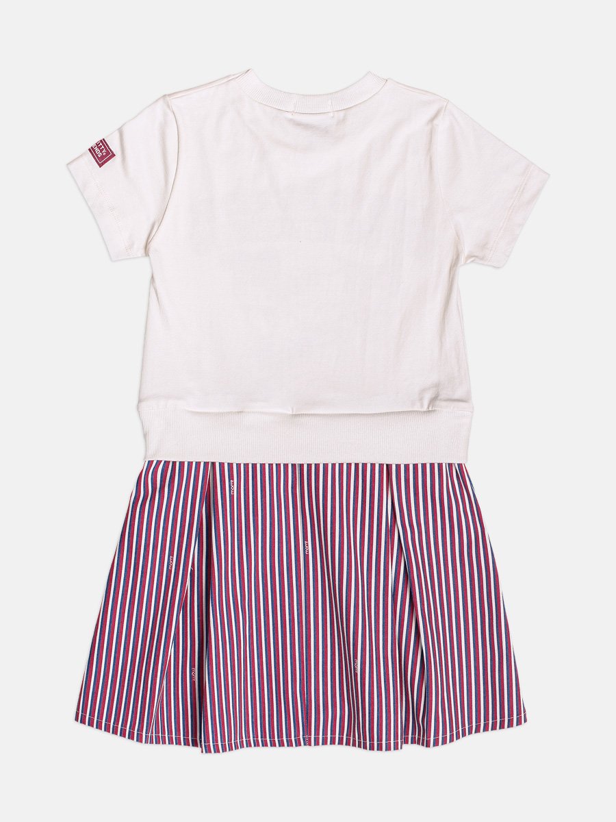 Hello Kitty Girl's Dress with Stripes
