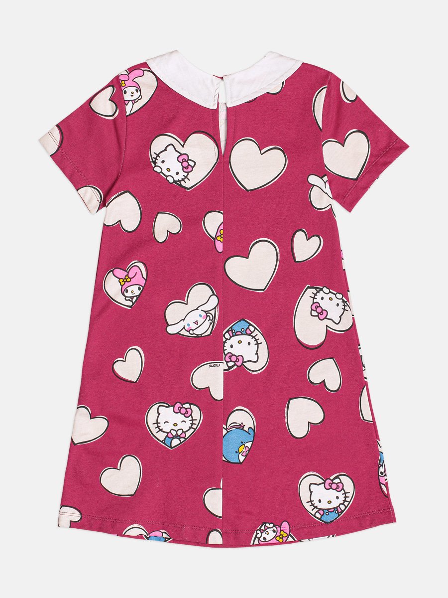 Hello Kitty Girl's Dress with Collar
