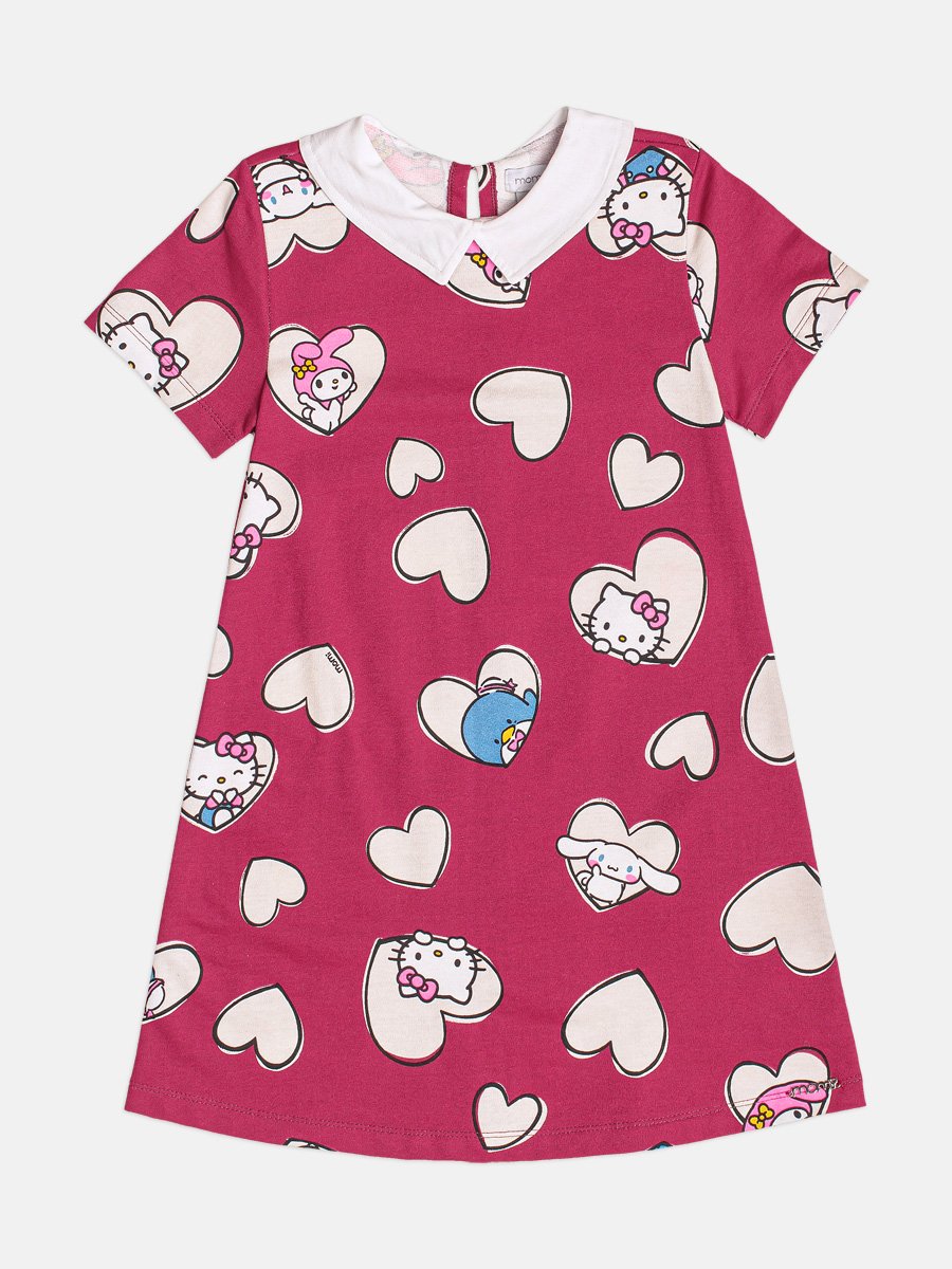 Hello Kitty Girl's Dress with Collar