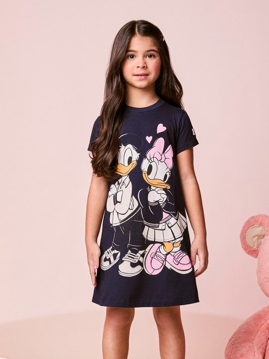 Daisy and Donald Short Sleeve Children's Dress
