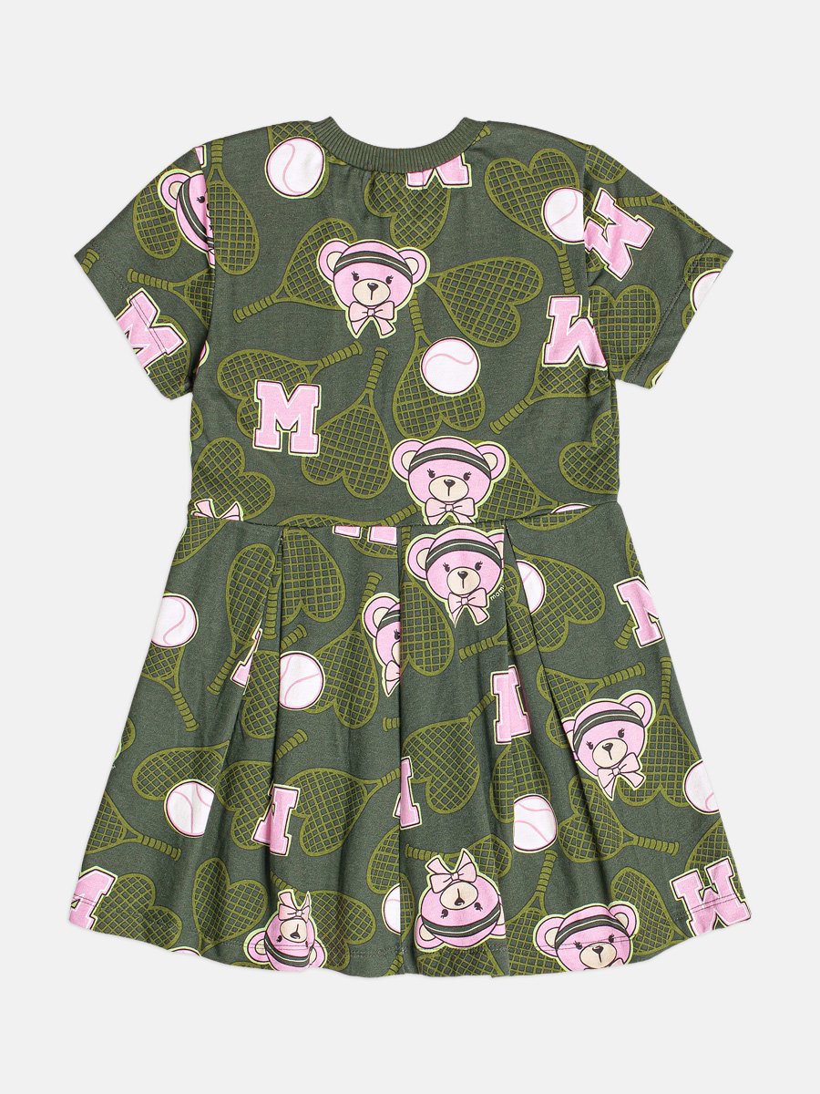 Children's Girl's Short Sleeve Tennis Bear Dress