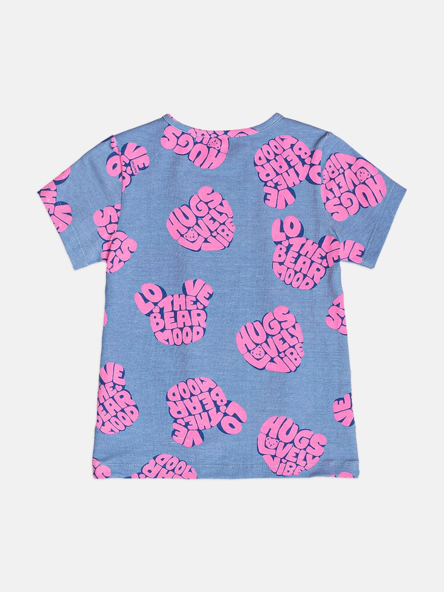 Children's Blouse Short Sleeve Bear Cool