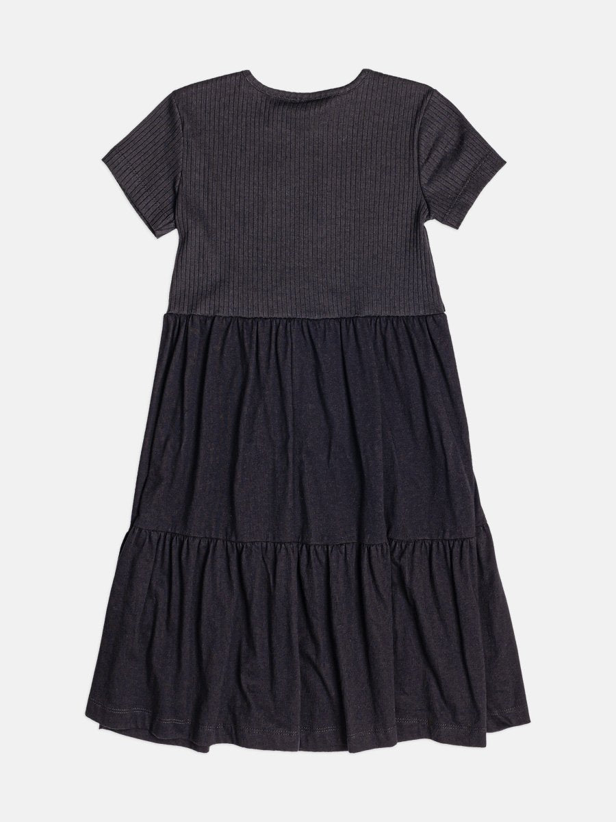 Children's Dress for Girls with Heart Bag