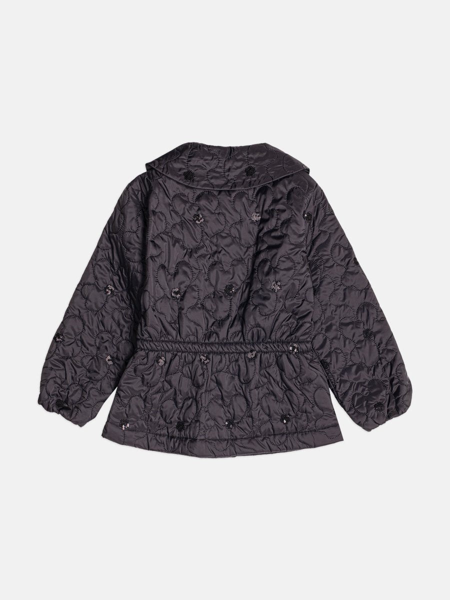 Children's Jacket for Girls in Matelassê with Sequins