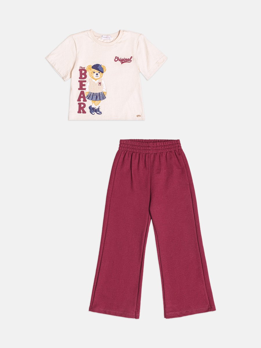 Children's Set Bear Girl with Embroidery