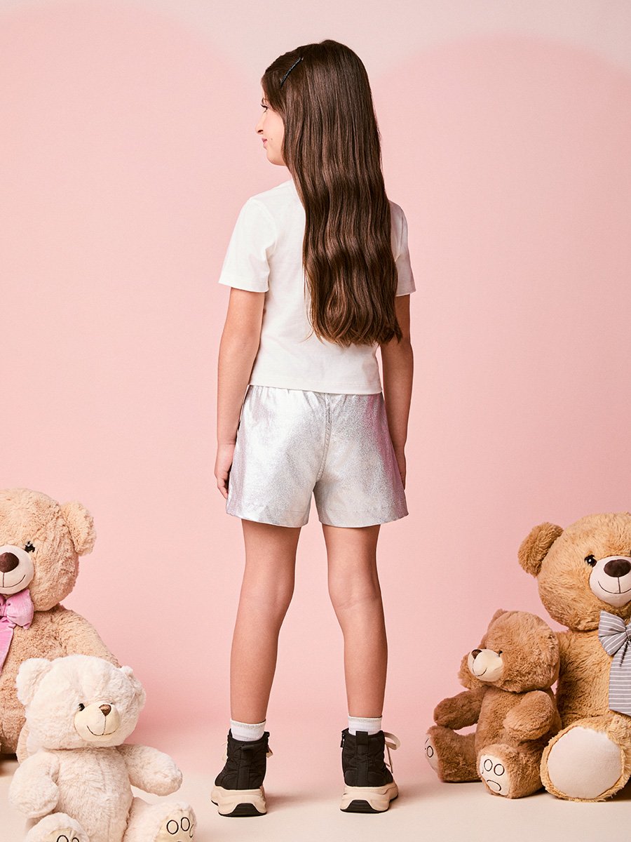 Momi Girls' Shorts – Metallic Shorts