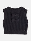 Girls Knit Vest with Bows