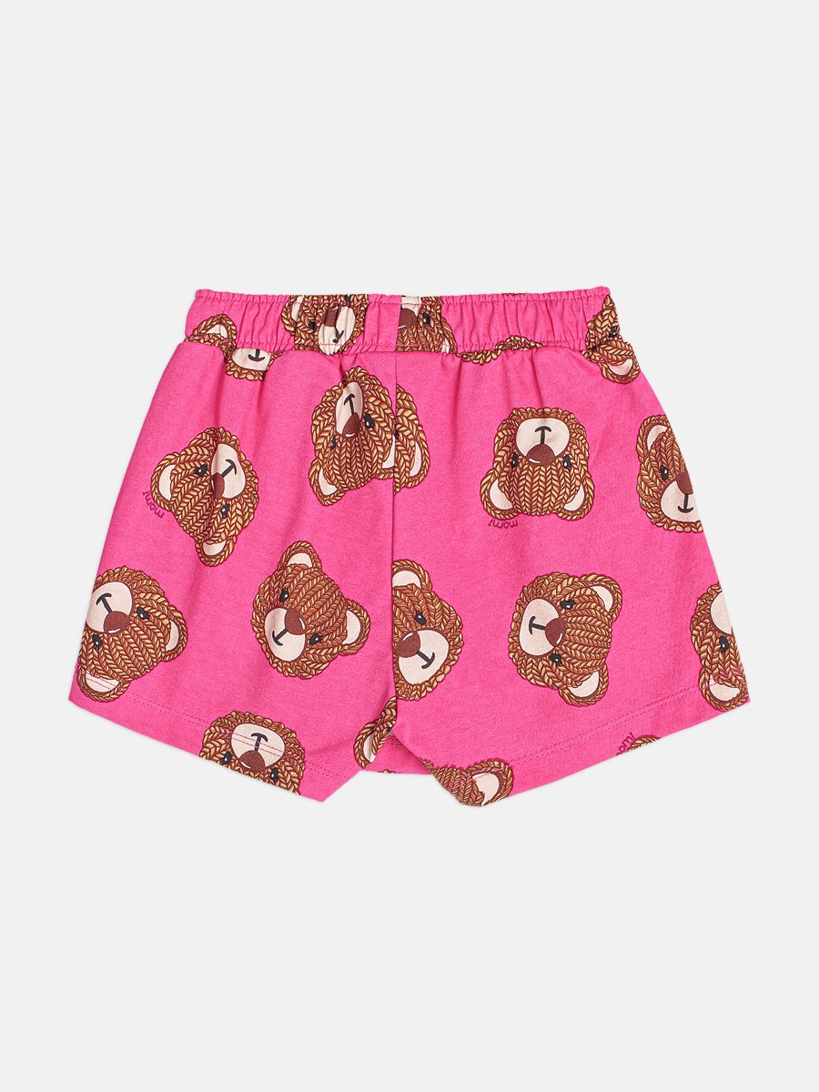 Momi Girls' Set – Short Sleeve with Little Bear Purse