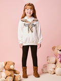 Momi Girls' Set – Long Sleeve with Scarf Print