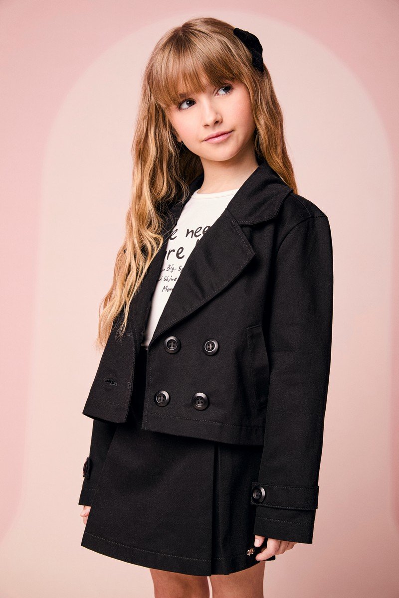 Children's Asymmetrical Twill Jacket
