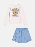 Girls Teddy Bear Set with Rhinestones