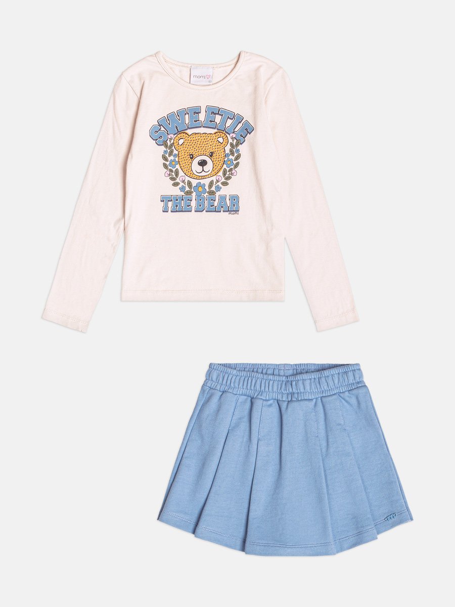 Girls Teddy Bear Set with Rhinestones