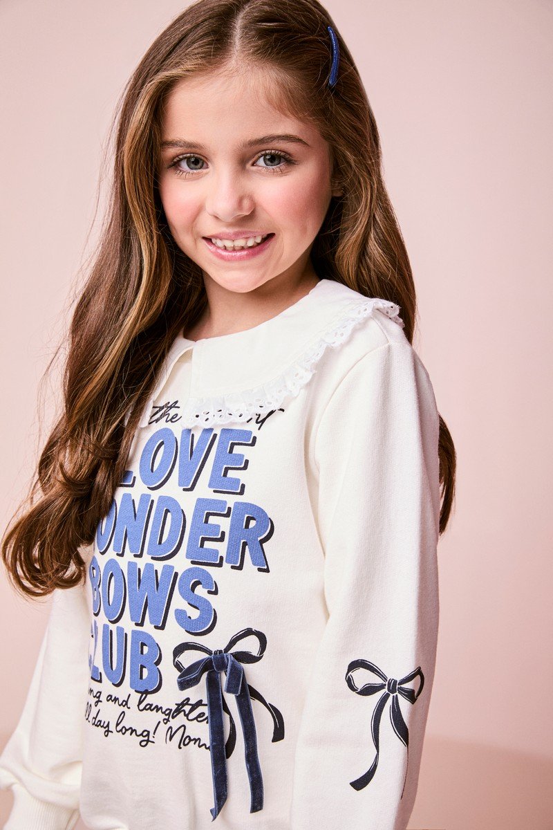 Children's Set Lettering Girl with Bow