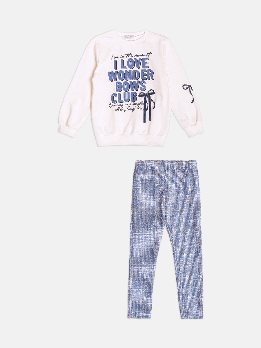 Children's Set Lettering Girl with Bow