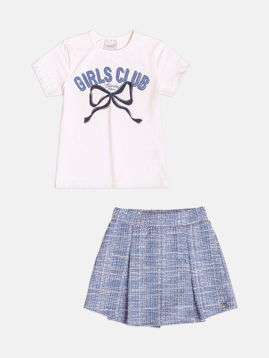 Children's Girl's Set with Rhinestone Bow